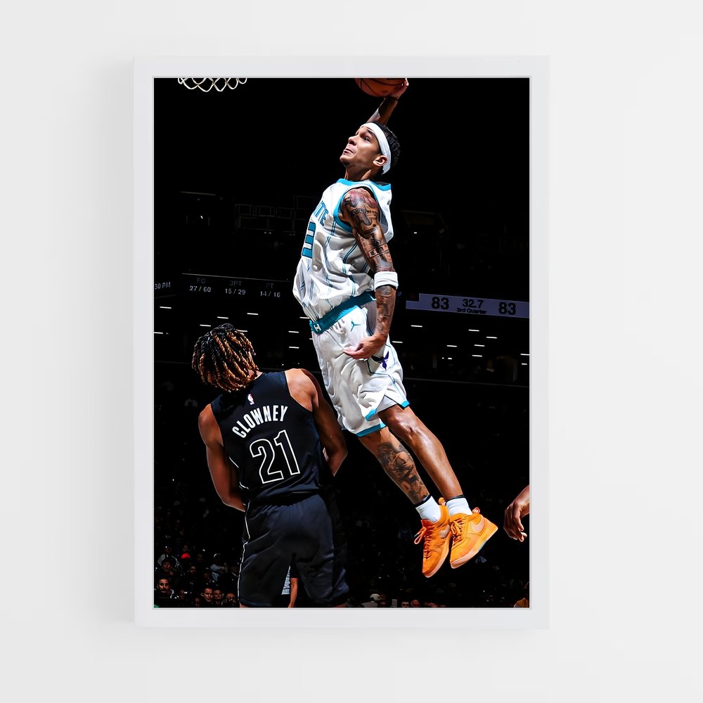 Poster Dunker Étoile – affiche Basketball (vue 3)